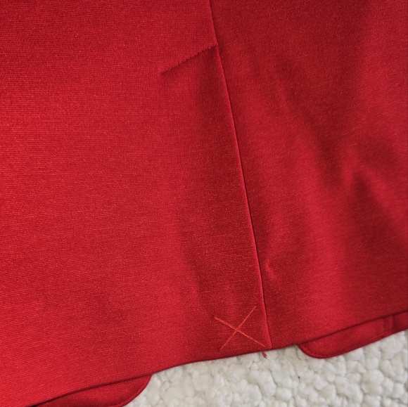 7th Avenue Design Studio Hour Glass One Button Cotton Blazer Sz.2 - Picture 11 of 12